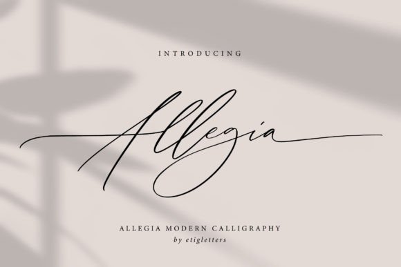 Allegia: The Perfect Script Font for Handmade Brands