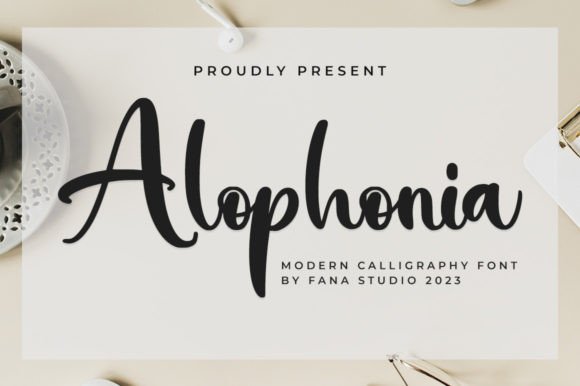 Alophonia Font: Elegant Script for Creative Projects