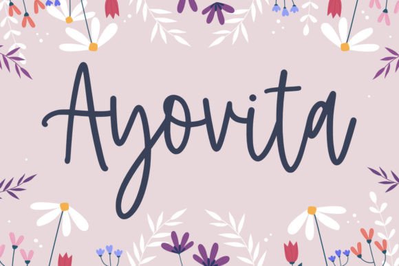 Ayovita: The Elegant Script Font for Handmade Brands