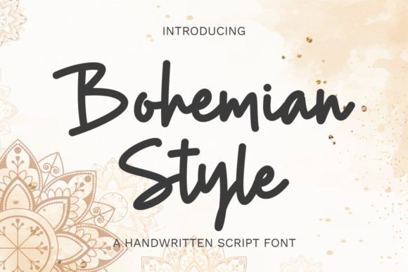 Bohemian Style Font: A Graceful Script for Editorial Design