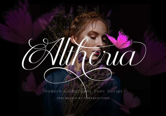 Designing Elegant Brands with Atheria Script Font
