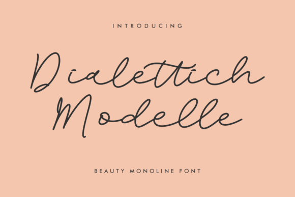 Dialettich Modelle: A Magical Script Font for Editorial Design