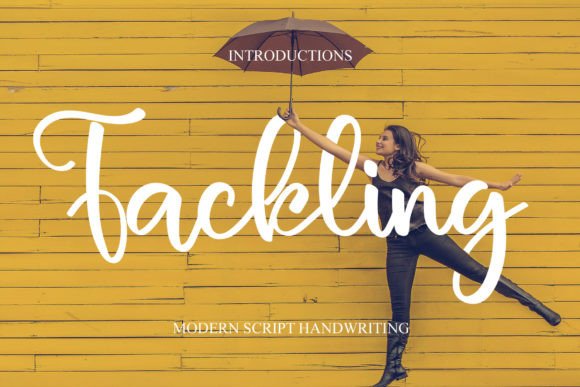 Elevate Web Design with Tackling Script Font