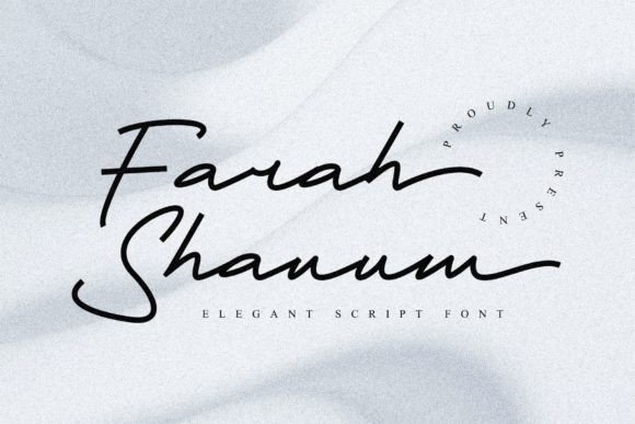 Farah Shanum: A Script Handwritten Font for Modern Branding