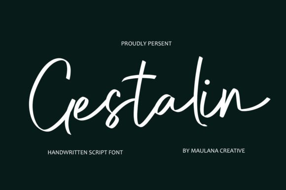 Gestalin: A Handwritten Script for Creative Projects
