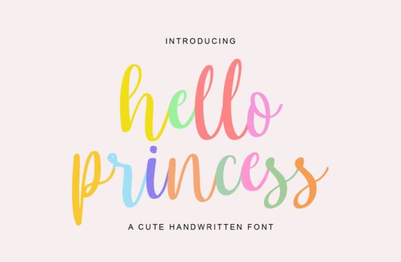 Hello Princess: The Whimsical Script Font for Makers