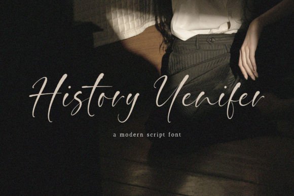 History Yenifer: An Elegant Script Font for Editorial Design