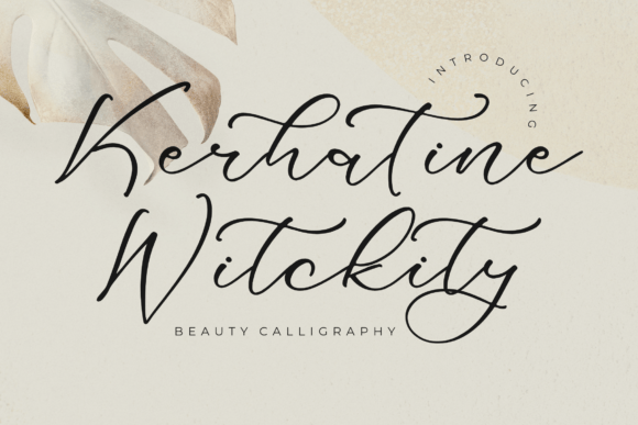 Kerhatine Witckity Typeface for Elegant Editorial Design