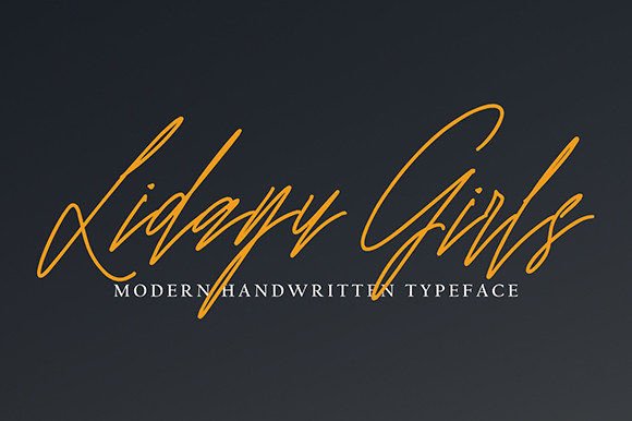Lidayu Girl Font for Elegant Handmade Branding