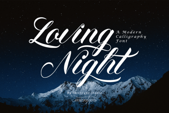 Loving Night: The Premium Script Font for Elegant Campaigns
