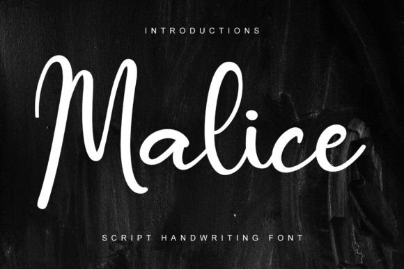 Malice: A Stylish Script Font