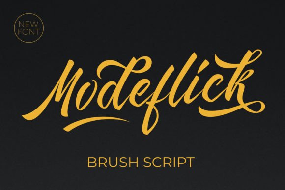 Modeflick: A Bold Handwritten Font