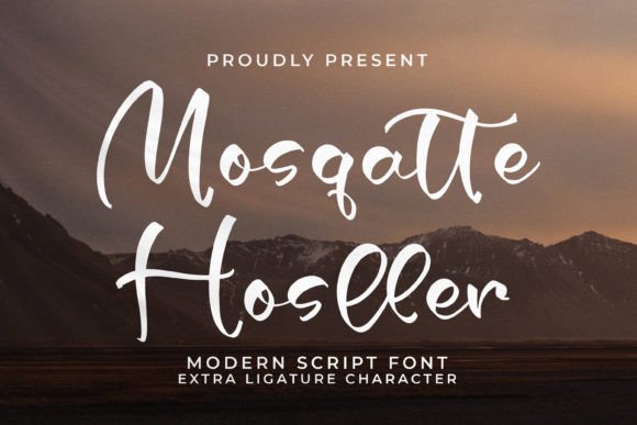 Mosqatte Hosller: The Elegant Script Font for Makers