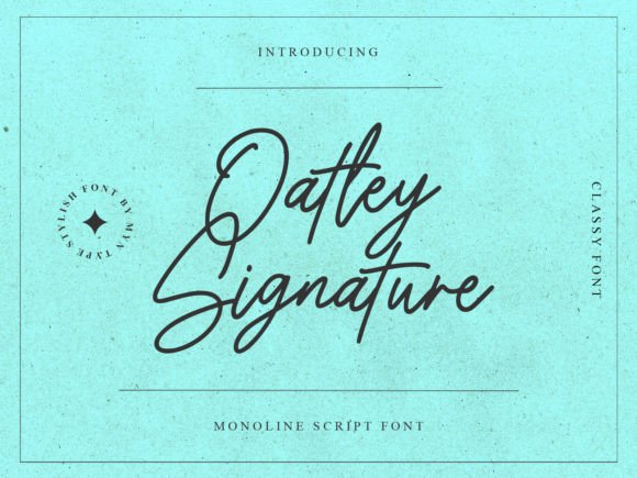 Oatley Signature: A Modern Script Font for Brand Campaigns