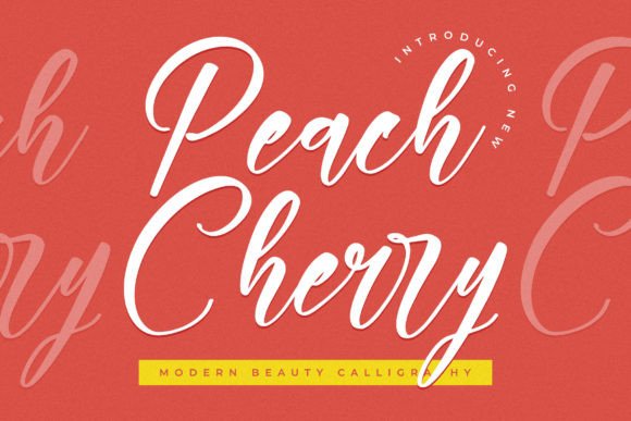 Peach Cherry Font for Creative Projects