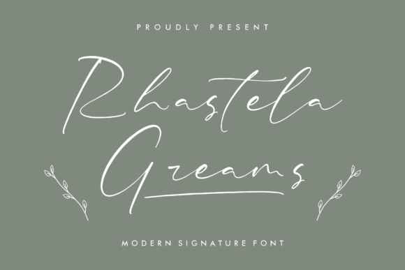 Rhastela Greams: A Modern Signature Font for Luxury Design