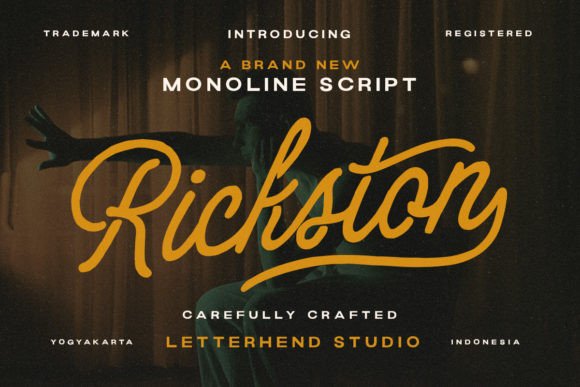 Rickstone Font: The Monoline Script for Modern Branding