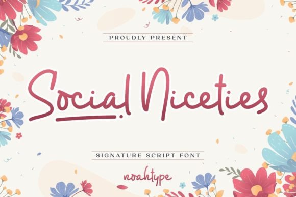 Social Niceties Font: The Perfect Script for Handmade Brands