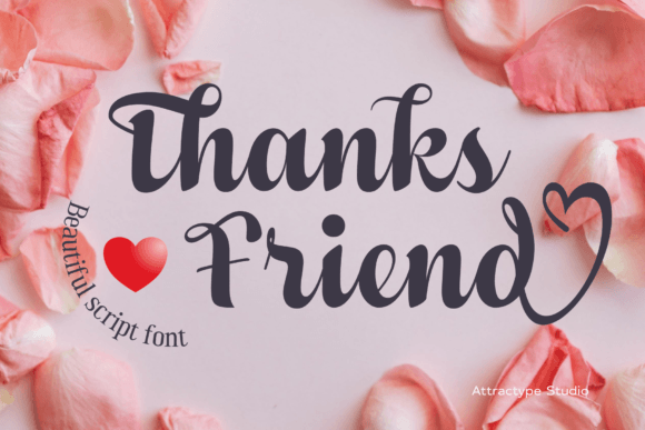 Thanks Friend: The Script Font for Handmade Brands